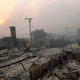The remains of several homes in Ventura, CA. (Image: AP)